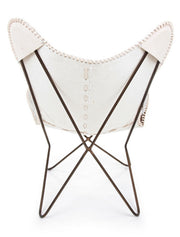 Büffel -Brown -Metall -Sessel