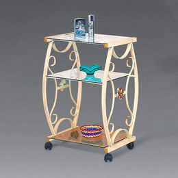 IROus Iron TV -Kutsche Elfenbeinfarbe 70x45xh.80 cm