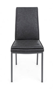 4x Sofie Pu Anthracite Chair