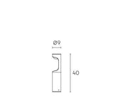 Outdoor -Lampe im Aluminium im Stempel mit Opaldiffusor - 9W, 1155 Lumen, 4000 ° K Graphit