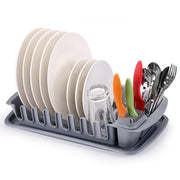Scolapiatti mit Cleankit Grey Pre -icy Tablett