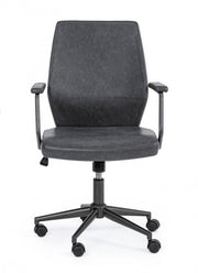 Ecopelle Büro Sessel Schwarz Jamie 67 x 58 x 93 cm