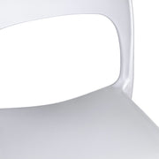 Gartenstuhl in Polypropylenweiß Risto 47x52x H83 cm