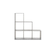 Bücherregalregal 6 Beton Farbkompartimente 116x33xh.118 cm Effez