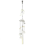 Metallglocke mit weißem Frosch CM10x10H61