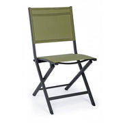 Outdoor -Stuhl im Aluminium Anthrazit Green Elin 47x57x H88 cm
