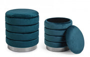 Set2 Pouf Container Darina navyus