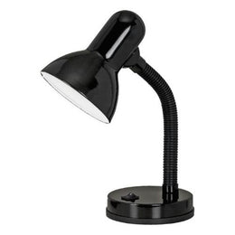 Tischlampe für das Studium, das Lesen und ein verstellbares Büro mit E27 Basic -Angriff, schwarze Farbe.