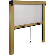 Vertikaler Rollschanzermoskitonetz für Aluminiumfenster 140x170 cm mit weißem Glasfasernetzwerk