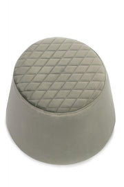 Pouf Velvet Metallgrau 46,5 x 46,5 x H 33 cm cm