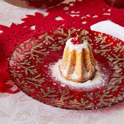 Holly Gold 230 ccm rote Glasschale