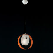 Kronleuchter Cameretta -Suspension in orangeweißem Eisen A 25x H27 cm Licht