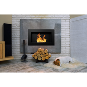 Bioethanol -Kamin oder gebaute schwarze Pisa l 65 x P 12 x H 40