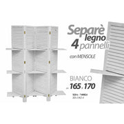 Holzstuhl 4 schäbige weiße Holzpaneele 165 xh.170 cm