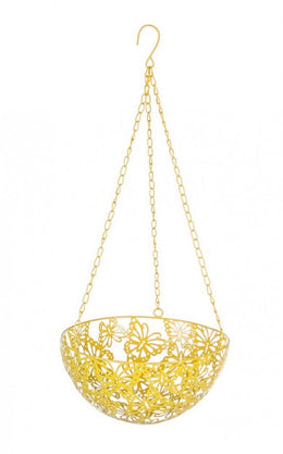 4x gelbes Schmetterlingsgehäuse Vase D 25