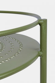 Wagen für grüne Stahlflaschen