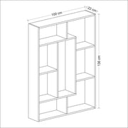 Liam Biancaria White Geometrisches Detail NOCE 100x136H