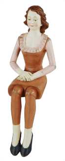 Frau, die JW-9665 cm sitzt. 12,5 x 12,5 H 38