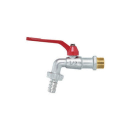 Ballhahn mit StorCommaste und rotem Hebel 1/2 