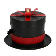 Black Metall Box Round Hat Cmø25H19
