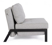 Sofa Bett rettet einen Platz im Beige Stoff Hayden 95x96x H79 cm