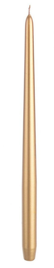 6x Basic Candela Conica Oro 40 cm