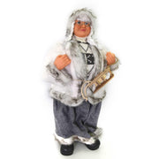 Santa Claus Stoff Lady mit Sledtgrigio CM35X17H60