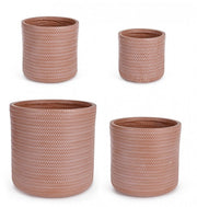 Set4 p.vaso tressage cil Terrakotta