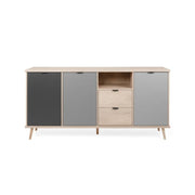 (3c) 3 -Door -Sideboard mit 2 Schubladen 180 x 88 x 40 h (EPIK52) Effez