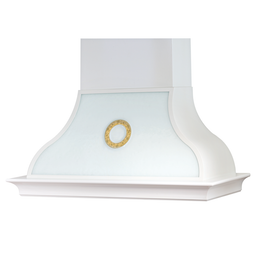 Haube aufstrebende Eremitage in Edelstahl- und Holzrahmen 120 cm