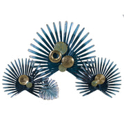 Grüne Blattmetallmalerei 76,2 x 116,2 x H 8,3 cm cm