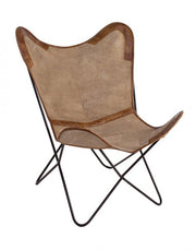 Eaton Beige Ledersess