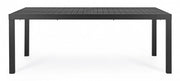 Hilde Tabelle für erweiterbare Anthrazitaluminium im Freien 200-300x100x H75 cm