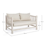 Sofa mit Sahelholzholzkissen