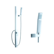 Einstellbare Duschgruppe für verchromte Oberschriften mit Schlag und Doccietta H.230 cm effektiv