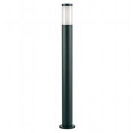 Die -cast -Aluminiumpol mit Opaldiffusor - Höhe 180 mm, 60 mm Durchmesser - IP43, 25W Schwarz