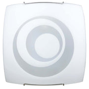 E27 Doppeldecke Licht mit Stahl und weißen Glashaken