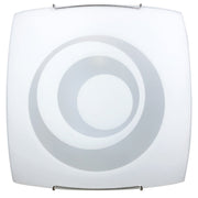 E27 Doppeldecke Licht mit Stahl und weißen Glashaken