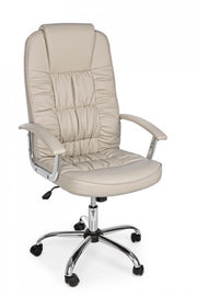 Büro -Sessel in Dehli Tortora Eco -Leder