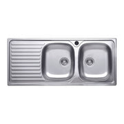 Lavello 116x50 SA138 2 Tanks und tropfende links