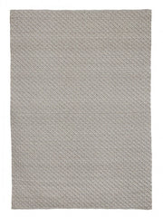 Grauer Außenteppich in 230x350 Hand -gearbeitetes Synthetikfaserfaser