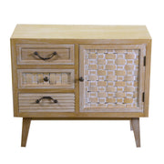 Naturholzmöbel 1 Anta + 3 Schubladen 30 x 70 x H 60 cm