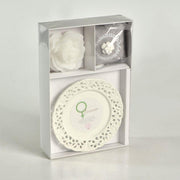 Kerze C/Pink Saucer Venere süße Tiq CM26X17H4.5 - 8 Stunden