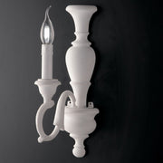 Schäbige weiße Holzapplikation A Light 21x H40 cm