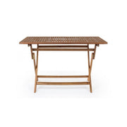 Rechteckige Klappgarten Tabelle 120x70x H73 cm