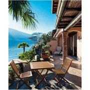 Noemi -Tisch für Outdoor in Acacia Wood Follive 70x70x H73 cm