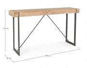 Bar Tabelle in Stahlobertisch IEGNO von Fir Garrett 200x50x H110 cm
