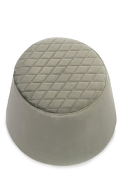 Pouf Velvet Metallgrau 46,5 x 46,5 x H 33 cm cm