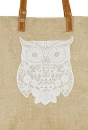 Jute Bag Decoro Gufo FY-1531 cm. 28 x 9 x 37
