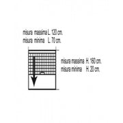 Vertikales Moskitonetz weißes Fenster 120 x 160 h
